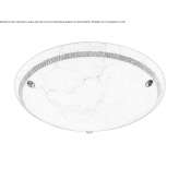 Rdzawa lampa sufitowa z alabastrem Fraipont