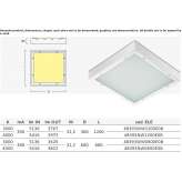 Steel LED ceiling lamp Kayacik