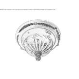 Ceiling lamp covered in sandblasted gold with an amber crystal Minieri