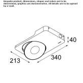 LED ceiling lamp Lehrberg