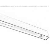 Linear lighting profile mounted to the ceiling Dobrzyca