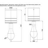 Aluminiowa lampa sufitowa i ścienna LED Petrinja