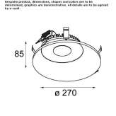 Adjustable LED ceiling lamp Kozluk