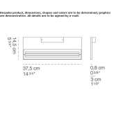 Aluminum LED wall lamp Strelcha