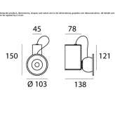 Adjustable metal LED wall lamp Weitra