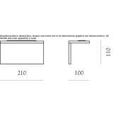 Aluminum LED wall lamp Zocca