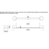 Steel LED wall lamp with dimmable function Reepham
