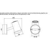 Aluminiowy kinkiet LED Sebulcor