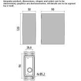 LED wall lamp made of die-cast aluminum Comines