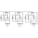 LED wall lamp made of borosilicate glass and metal Mutiloa