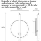 Alabaster LED wall lamp, dimmable Jemappes