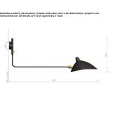 Adjustable metal wall lamp Avdiivka