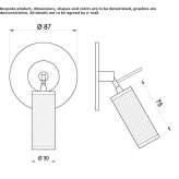 Adjustable brass LED reading lamp Igalo