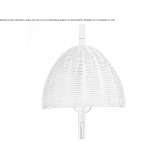 Wicker LED wall lamp Gosmani