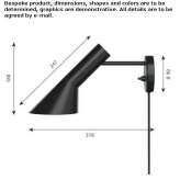 Adjustable steel wall lamp Insheim