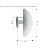 Steel wall lamp Monroyo