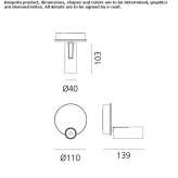 Aluminum LED wall lamp Besterd