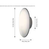 LED wall lamp made of blown glass Verretto
