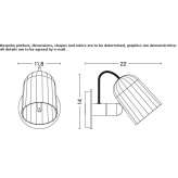 Adjustable aluminum LED wall lamp Embsen