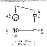 Metal LED wall lamp Pirk