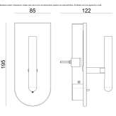 Adjustable aluminum LED wall lamp Malsice