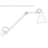 Adjustable wall lamp with swing arm Capralba