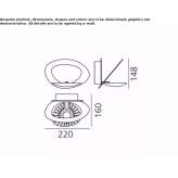 Kinkiet aluminiowy malowany proszkowo LED Teisnach