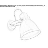 Regulowana lampa ścienna Ramuciai