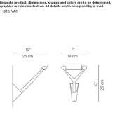 Adjustable LED wall lamp Vacha