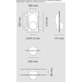 Cristaly® recessed wall lamp Capari