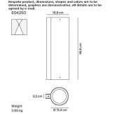 Adjustable LED wall lamp in extruded aluminum Pasinler