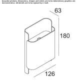 Dimmable metal LED wall lamp Niendorf