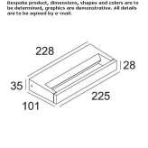 Metal LED wall lamp Wortham