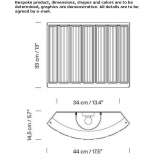 LED wall lamp made of glass Jallais