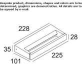 Dimmable LED wall lamp Wortham