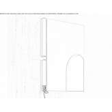 LED wall lamp made of polycarbonate for the bathroom Kaarina