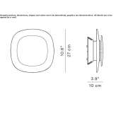 LED wall lamp made of technopolymer Colwyn