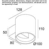 Metal LED wall lamp Civesio