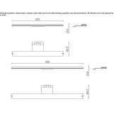 LED mirror lamp made of methacrylate Malejan