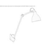 Wall lamp with a swing arm Capralba