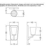 Satin glass wall lamp for the bathroom Rush