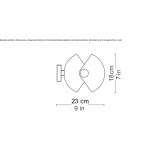 Adjustable brass wall lamp Marzling
