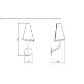 Brass LED wall lamp Jonadi