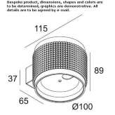 Metalowy kinkiet LED Civesio