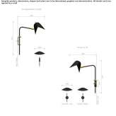 Adjustable wall lamp Ubide