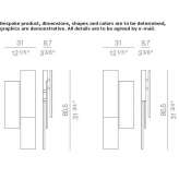 LED wall lamp Pespire