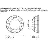 Ceramic LED wall lamp Broglie