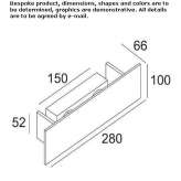 Modern LED wall lamp with dimming function Tulowice