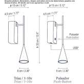 Adjustable aluminum LED reading lamp Segrate