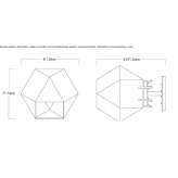 LED wall lamp made of blown glass Mielan